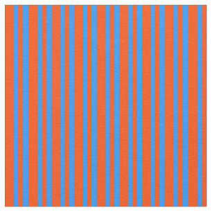 Tecido Padrão vermelho e azul