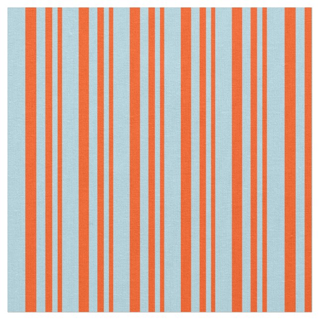 Tecido Padrão Vermelho e Azul Claro Striped/Links (Detalhe)