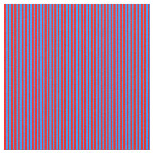 Tecido Padrão vermelho e azul riscado