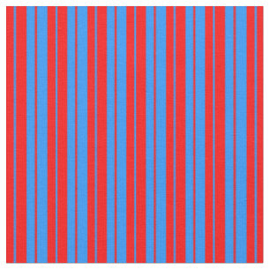 Tecido Padrão Vermelho e Azul Vinculado/Striped