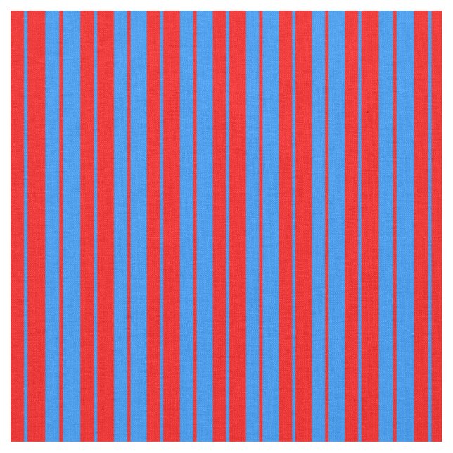 Tecido Padrão Vermelho e Azul Vinculado/Striped (Detalhe)