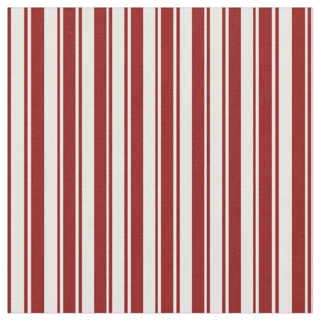 Tecido Padrão vermelho e branco escuro (Detalhe)