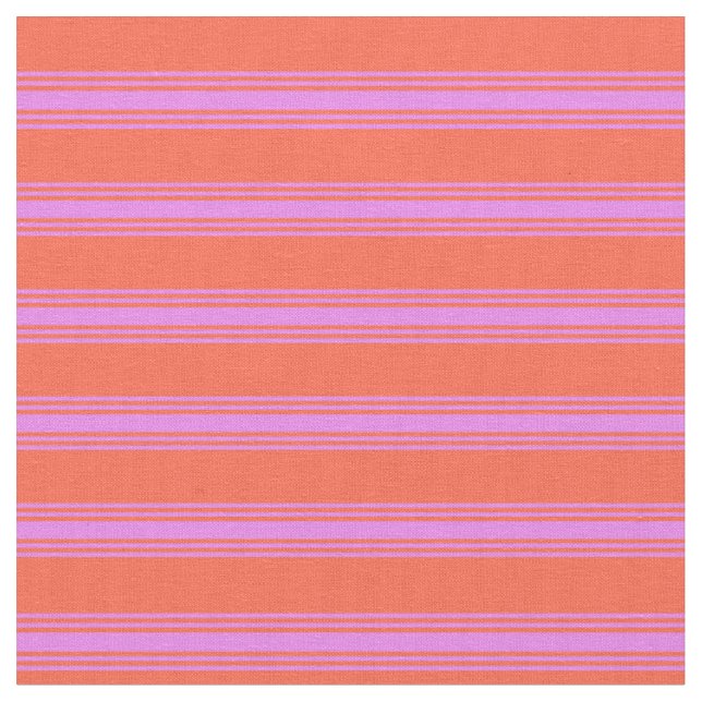 Tecido Padrão Vermelho e Violeta Vinculado/Striped (Detalhe)