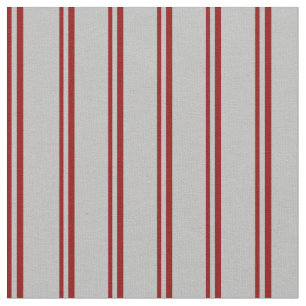 Tecido Padrão vermelho escuro e Cinza colorido