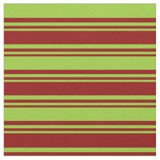 Tecido Padrão Vermelho Escuro e Verde Striped/Links