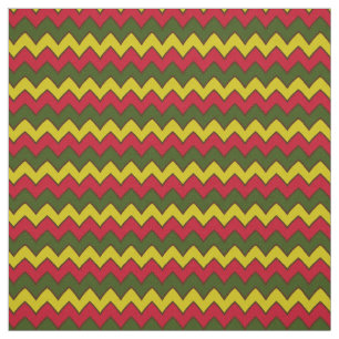 Tecido Padrão vermelho Hippie Chevron ZigZag Boho