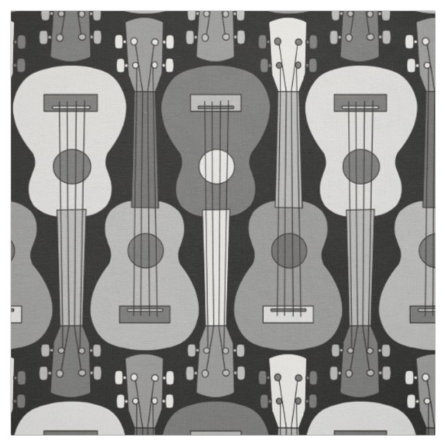 Tecido Padrão Vertical Ukulele (Modelo)