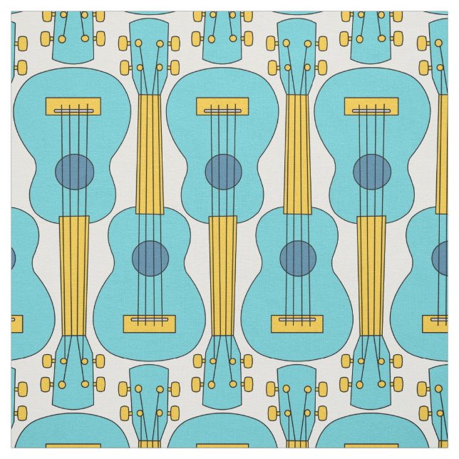 Tecido Padrão Vertical Ukulele (Modelo)
