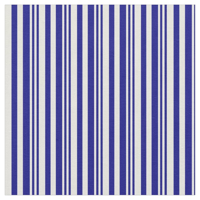 Tecido Padrão Vinculado a Azul e Beige (Detalhe)