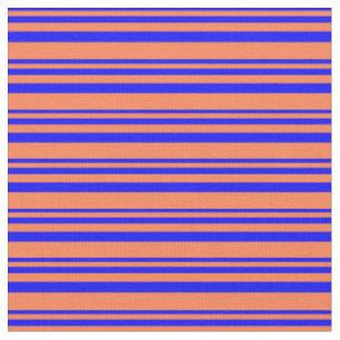 Tecido Padrão Vinculado a Azul e Coral