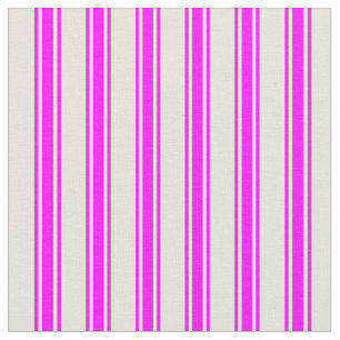 Tecido Padrão Vinculado a Beige & Fuchsia