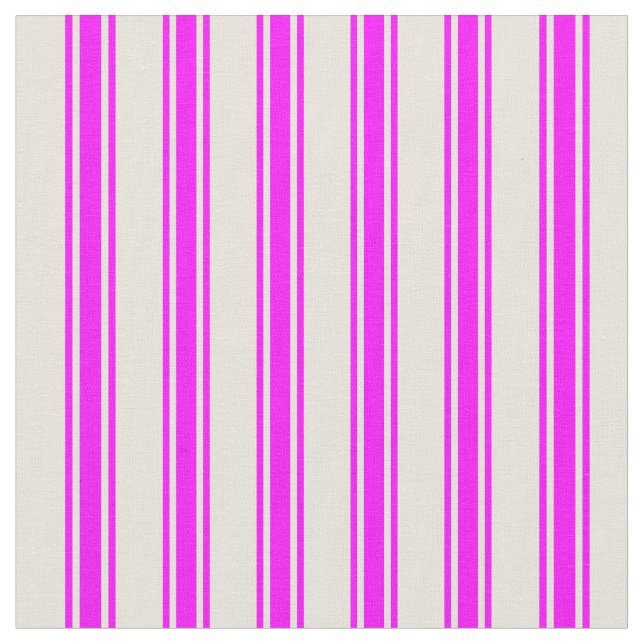 Tecido Padrão Vinculado a Beige & Fuchsia (Detalhe)