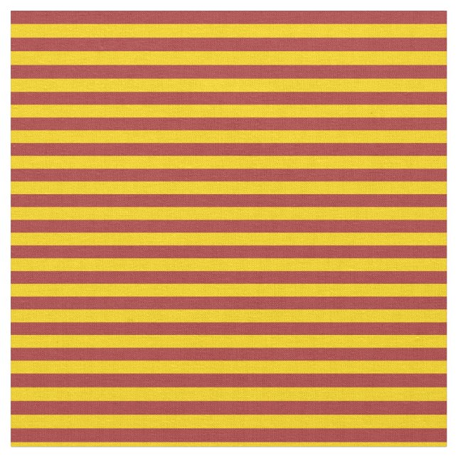 Tecido Padrão Vinculado Amarelo e Castanho (Detalhe)