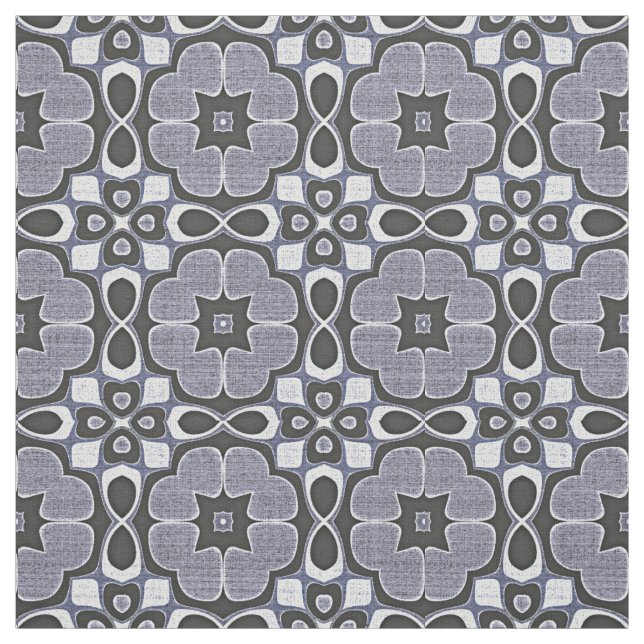 Tecido Padrão Violet Dark Blue Nouveau Deco Bali Batik (Modelo)