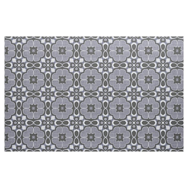 Tecido Padrão Violet Dark Blue Nouveau Deco Bali Batik (Fat Quarter)