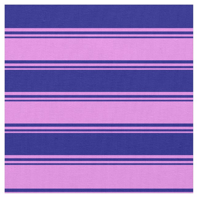 Tecido Padrão Violeta e Azul de Stripes (Detalhe)