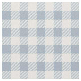 Tecido Padrão Xadrez Gingham Azul Suave Branco Costa
