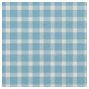 Tecido Padrão xadrez Hippie Azul e Branco