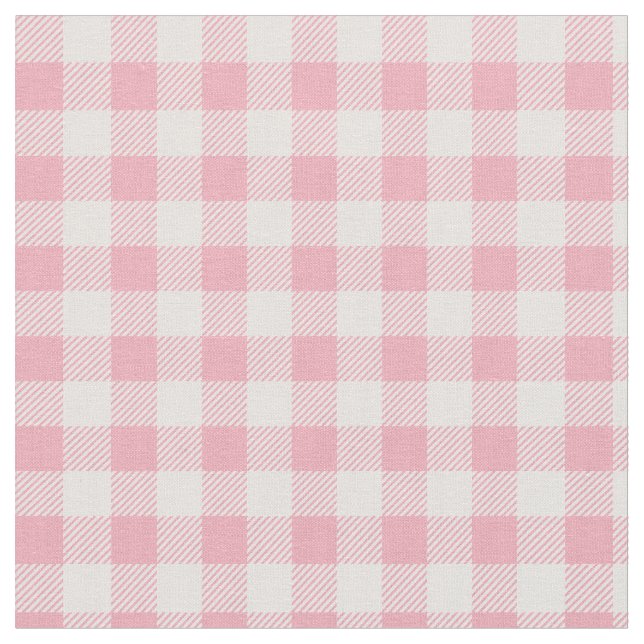 Tecido Padrão Xadrez Rosa Gingham Feminino Xadrez Quadric (Detalhe)