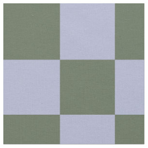 Tecido Padrão Xadrez Verde e Azul
