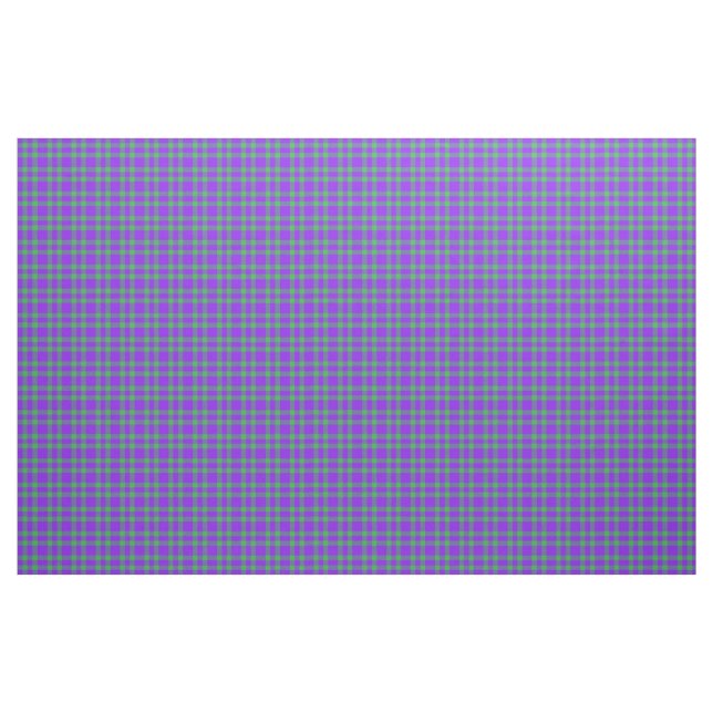 Tecido Padrão Xadrez Verde Roxo (Fat Quarter)