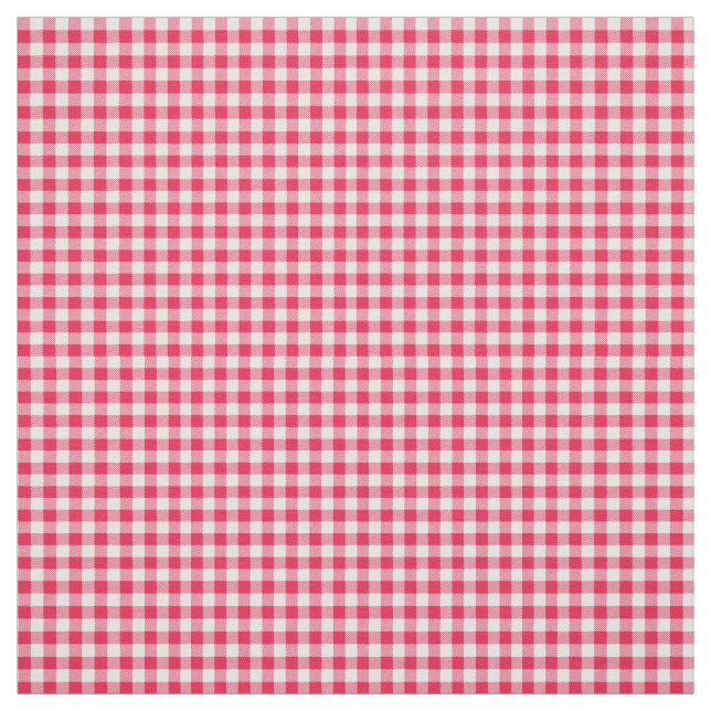 Tecido Padrão Xadrez Vermelho e Branco Clássico Rústico (Modelo)