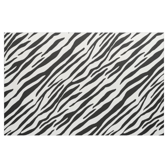 Tecido padrão zebra impressão animal preto e branco (Jarda)