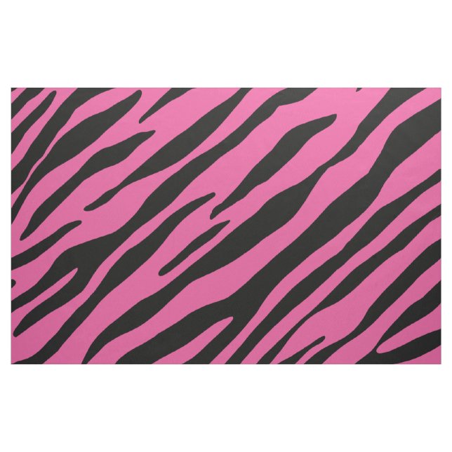 Tecido padrão zebra impressão em animais preto e rosa tec (Fat Quarter)