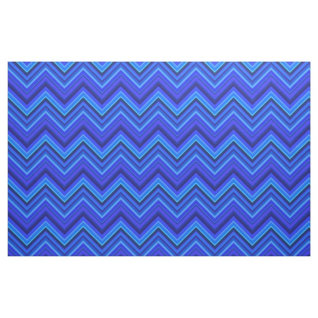 Tecido Padrão zigzag de faixas azuis (Fat Quarter)