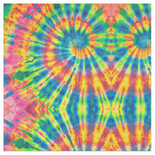 Tecido Padrões Coloridos Tie-dye Hippie
