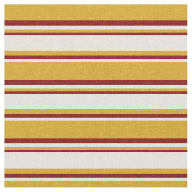 Tecido Padrões de Goldenrod, Ciano Leve e Linhas Maroon (Detalhe)