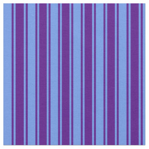 Tecido Padrões de índigo e de Cornflower Blue Striped/Lin