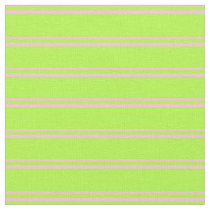 Tecido Padrões de linha verde rosa e claro