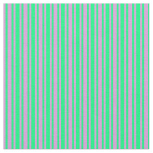 Tecido Padrões de Linhas/Listras Coloridas e Verde