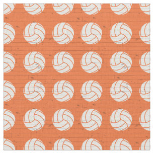Tecido Padrões De Madeira De Voleibol De Laranja