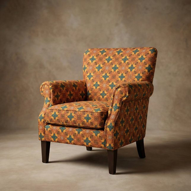 Tecido Padrões de Mosaico Étnico Folclore em Cores de Que (Criador carregado)