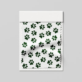 Tecido Padrões De Patas, Pistas De Cães, Pistas Verdes