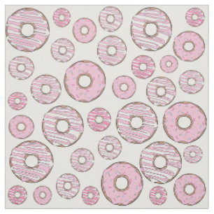 Tecido Padrões De Rosquinhas, Rosquinhas Rosa, Prensas