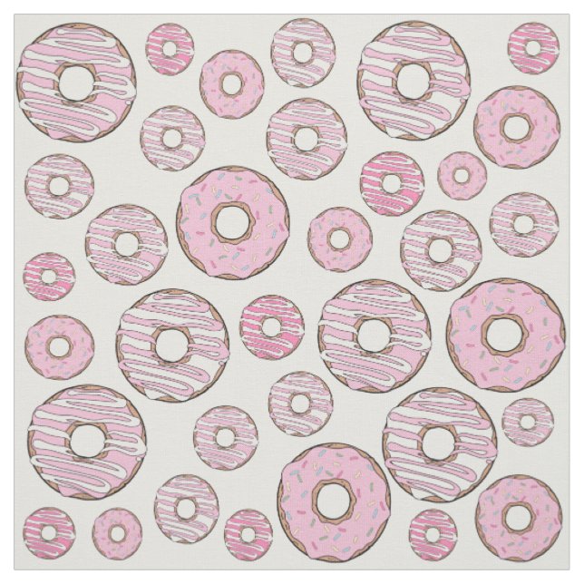 Tecido Padrões De Rosquinhas, Rosquinhas Rosa, Prensas (Modelo)