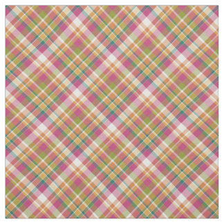 Tecido Padrões de Tartan da Xadrez de Verão da Retro Vint