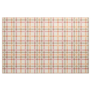 Tecido Padrões de Tartan Verde-oliva-laranja