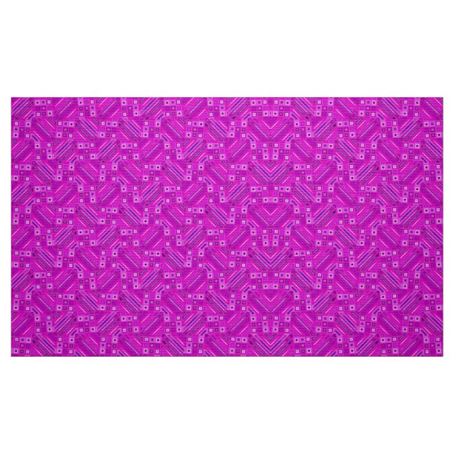 Tecido Padrões geométricos rosa (Fat Quarter)