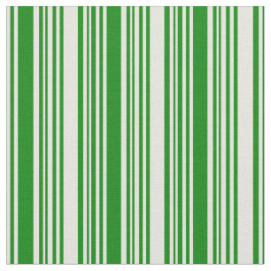 Tecido Padrões riscados bege e verde