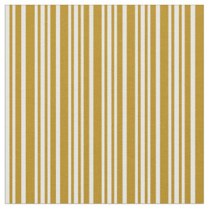 Tecido Padrões Strike de Goldenrod Escuro e Branco