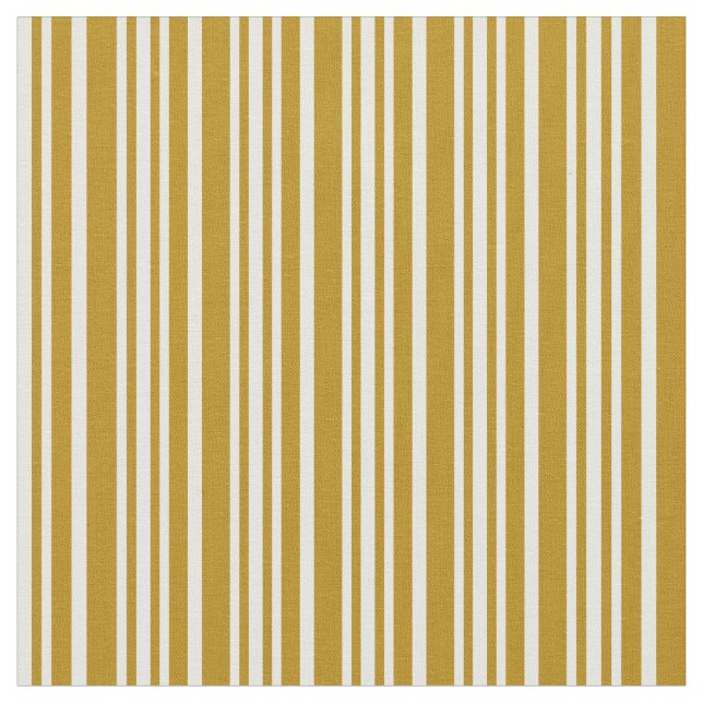 Tecido Padrões Strike de Goldenrod Escuro e Branco (Detalhe)