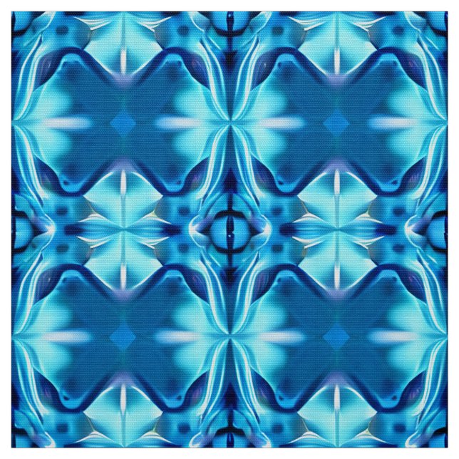 Tecido Padrões Tie Dye no Indigo e no Azul Gelo (Modelo)