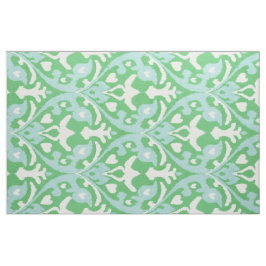 Tecido padrões tribais Chic green e turquoise ikat