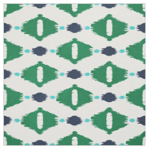 Tecido padrões tribais de ikat verde-claro