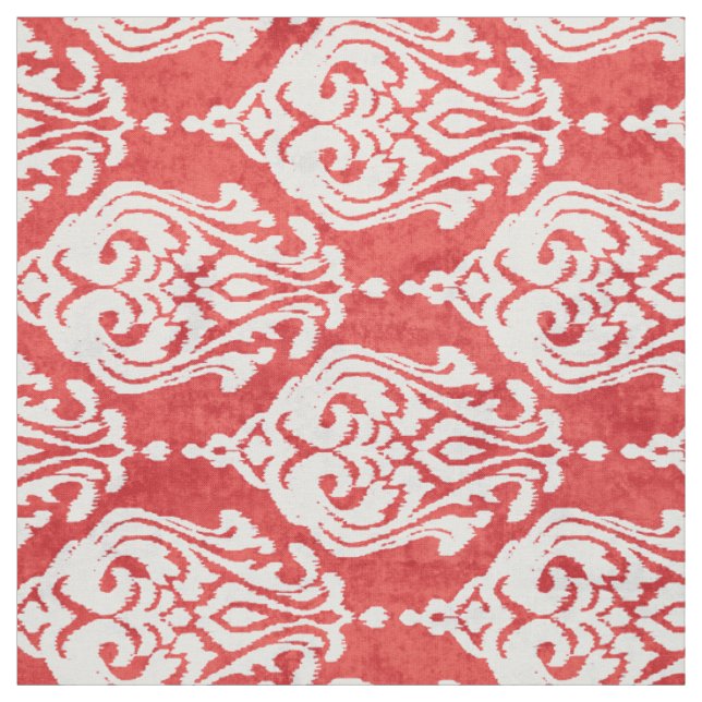 Tecido padrões tribais de ikat vermelho-claro (Modelo)