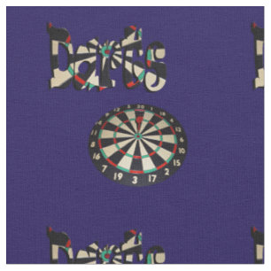 Tecido Painéis Com A Palavra Darts,